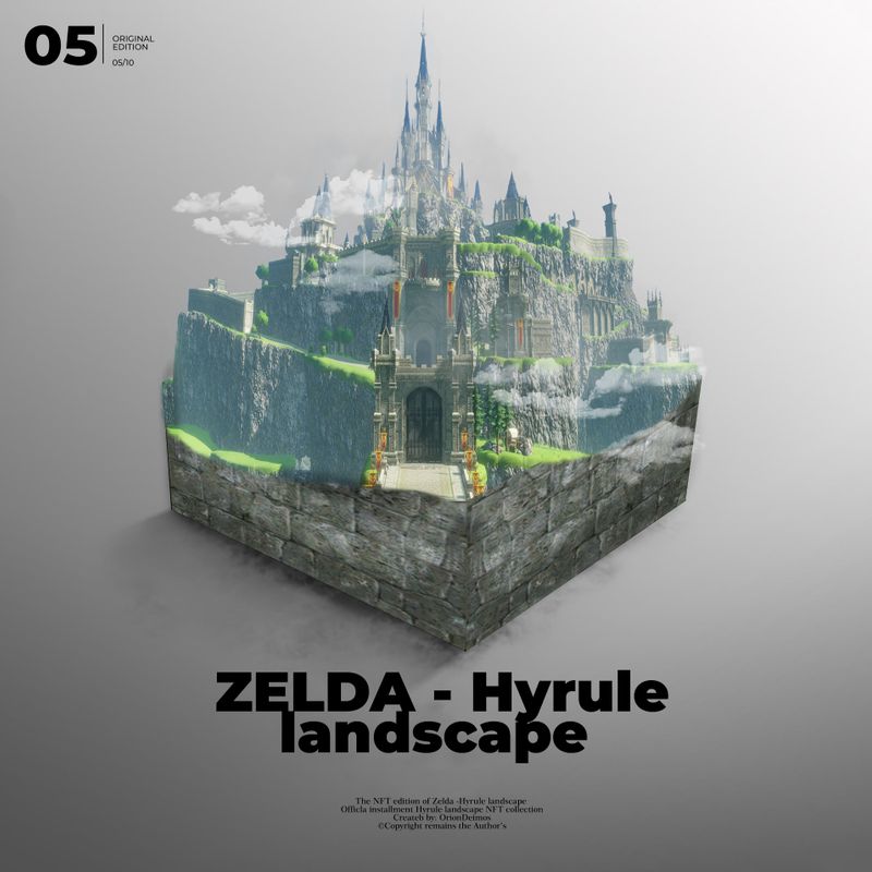 Nft 05/10 Zelda -Hyrule landscape
