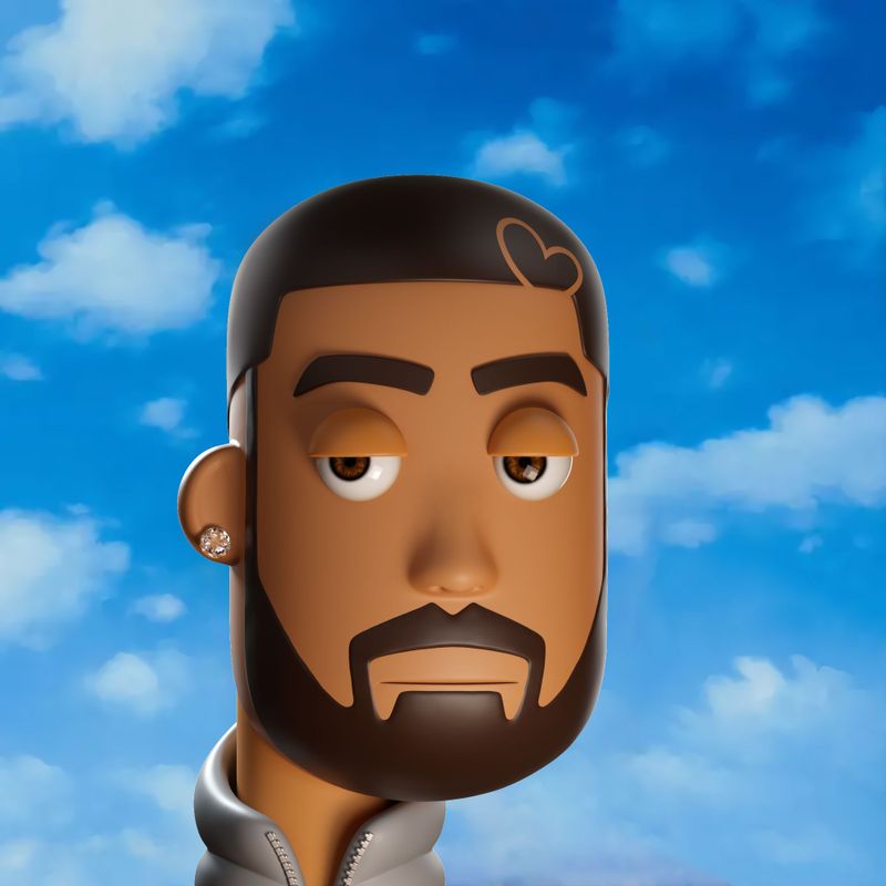 Nft 3D RapPunk #06 - Drake