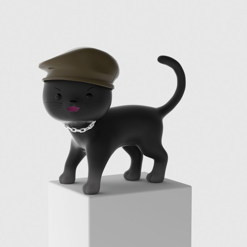 Nft 3D Meow Cat #010