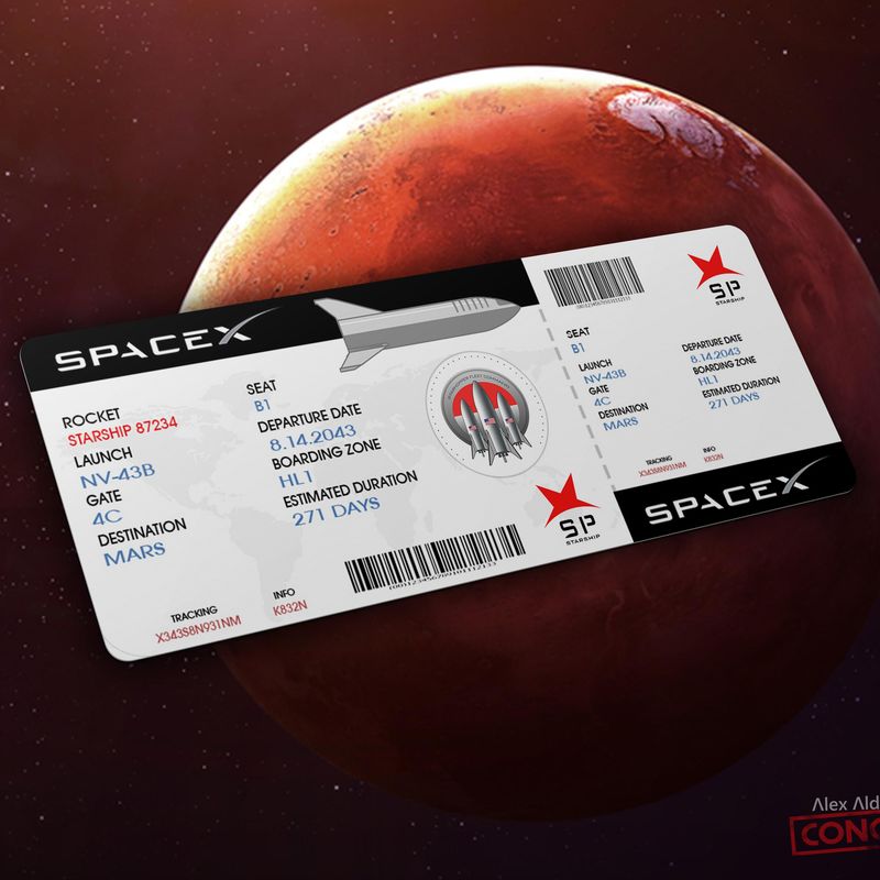 Nft Ticket to space X 3/5