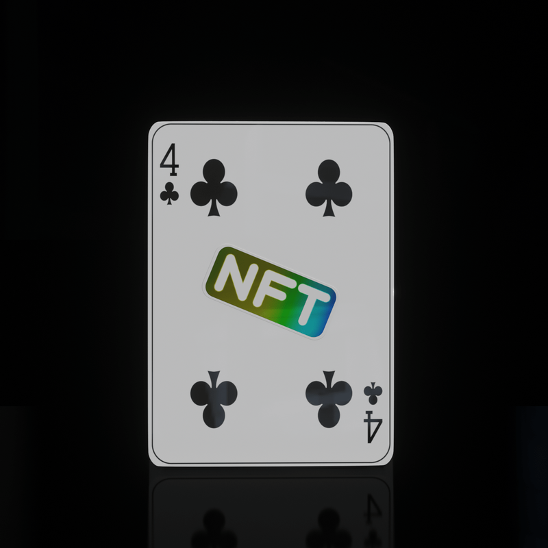Nft Playing Cards - 4 Clubs