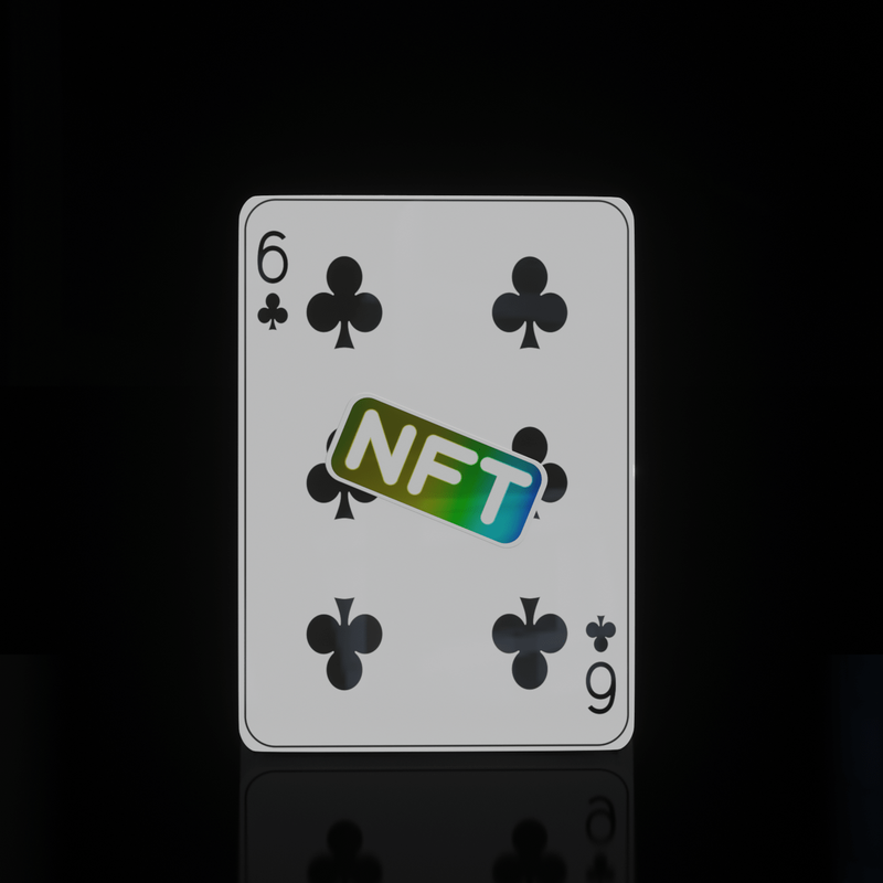 Nft Playing Cards - 6 Clubs