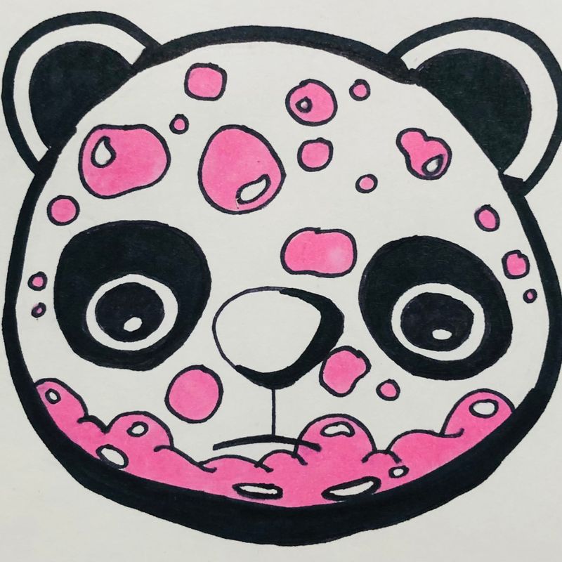 Nft Sad Pink Panda