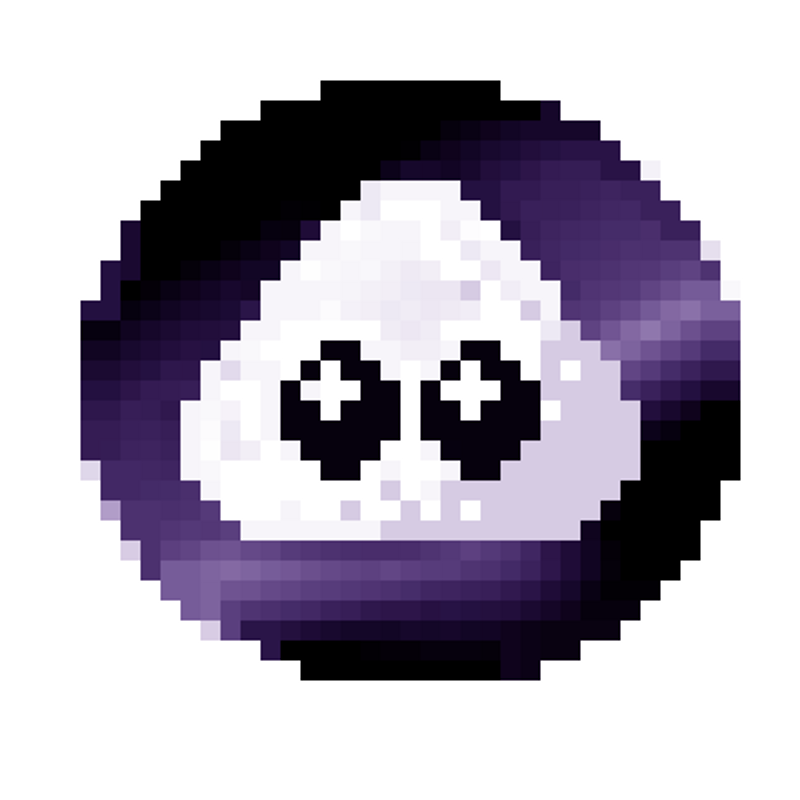 Nft Dark Purple Pixel AirNFT Token
