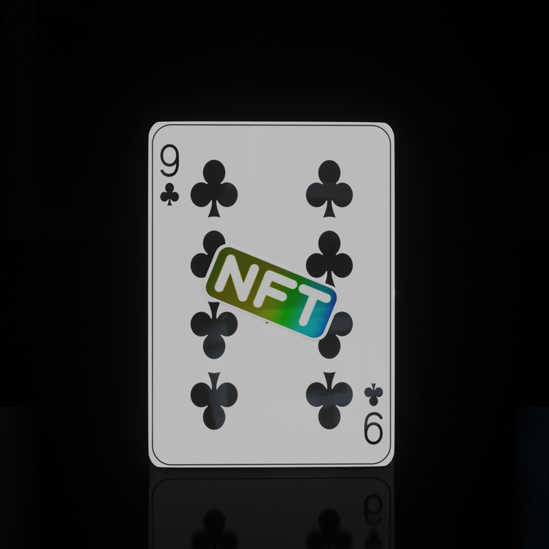 Nft Playing Cards - 9 Clubs