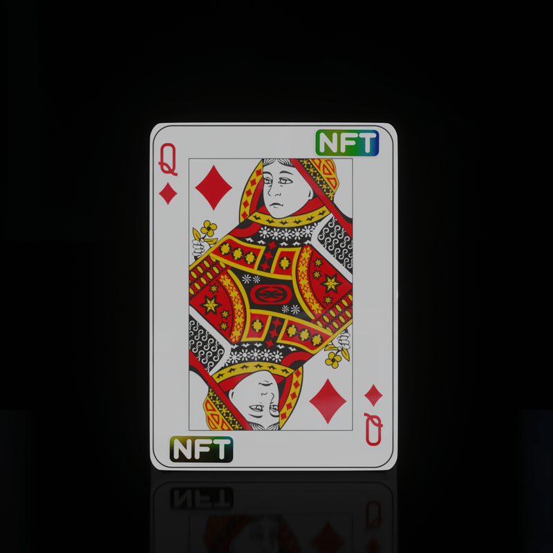 Nft Playing Cards - Queen Diamonds