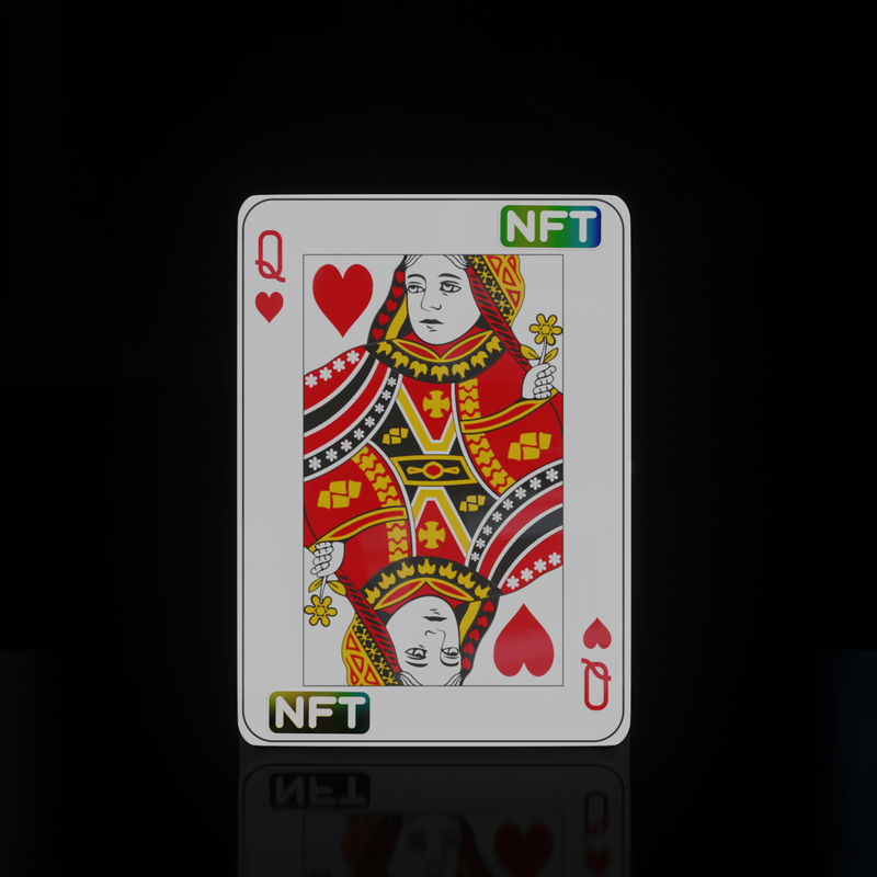 Nft Playing Cards - Queen Hearts