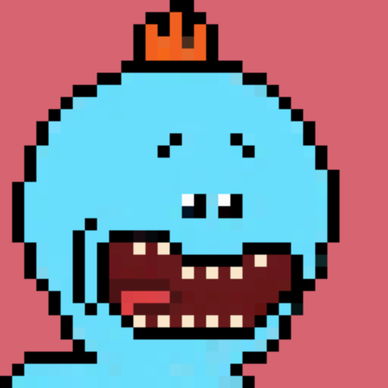 Nft Pixel Mr Meeseeks