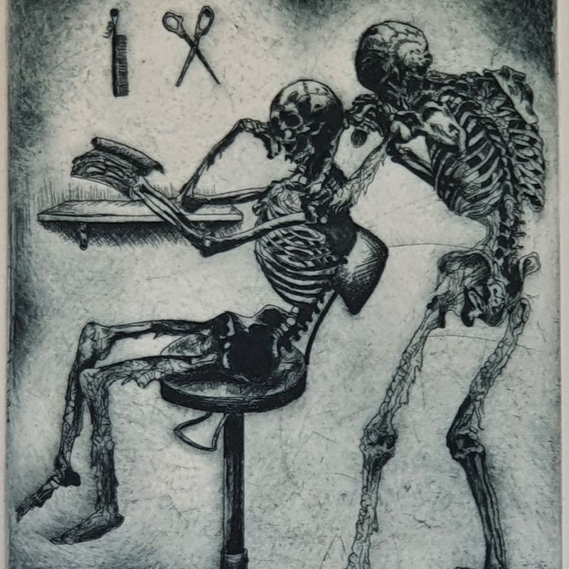 Nft Skeleton Barbershop #1