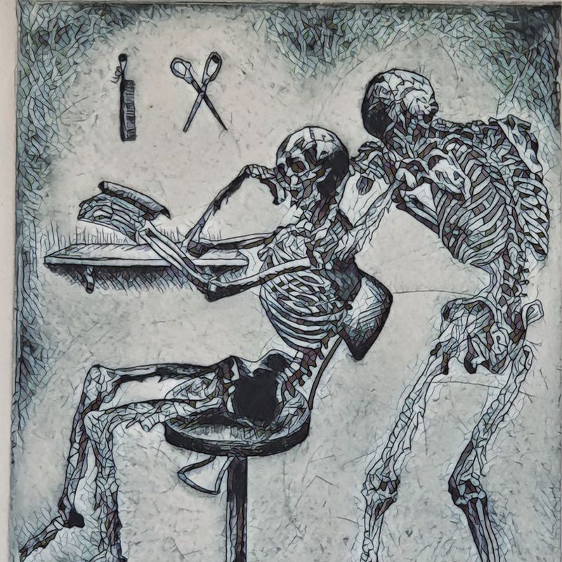 Nft Skeleton Barbershop #3