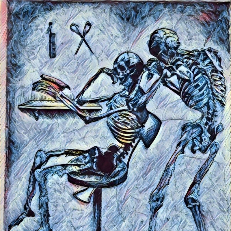 Nft Skeleton Barbershop #4