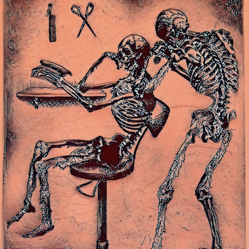 Nft Skeleton Barbershop #6