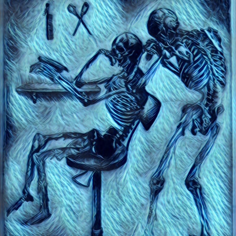 Nft Skeleton Barbershop #9