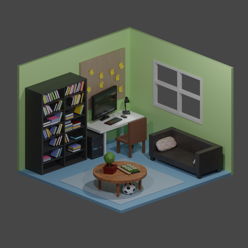 Nft My 3D blender room
