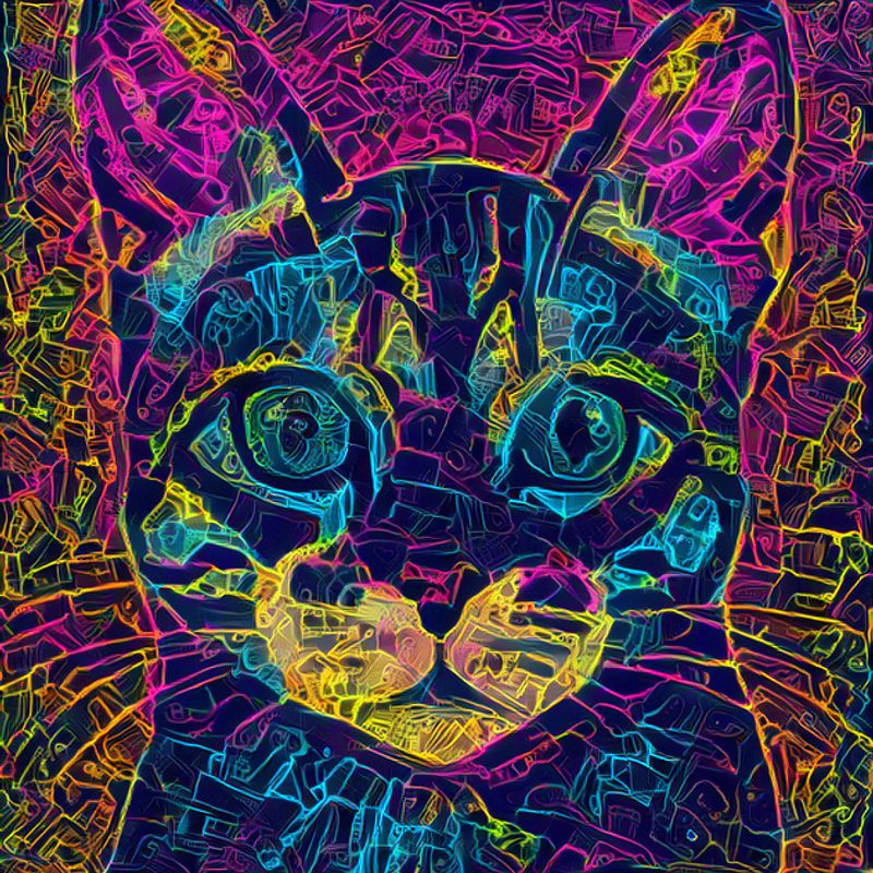 Nft Psychedelic Cats #6 Neo