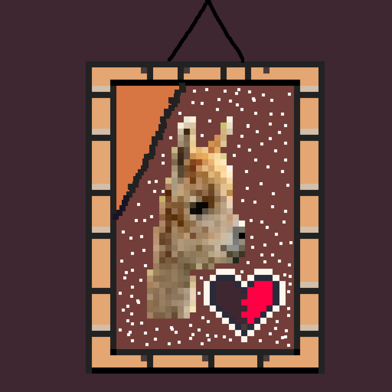 Nft Framed Alpaca#1