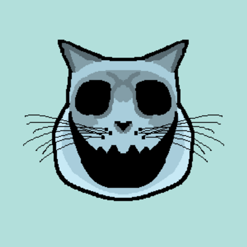 Nft Cat Head #003 - Scary