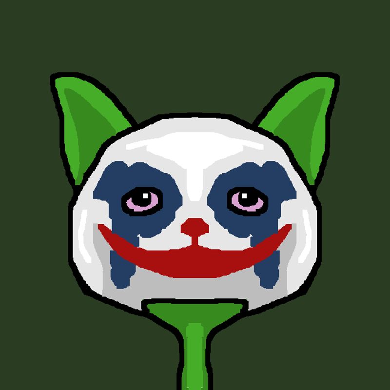 Nft Cat Head #015 - JokerCat