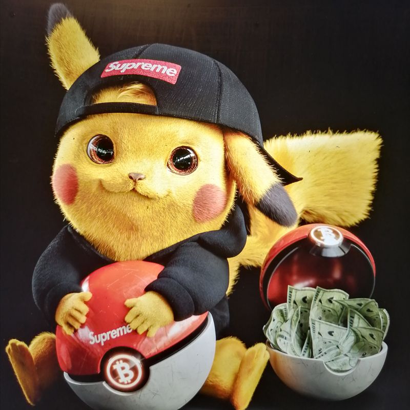 cool supreme pikachu