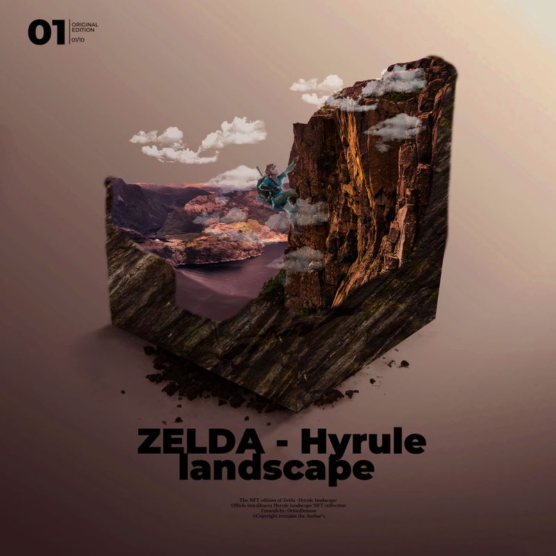Nft 01/10 Zelda -Hyrule landscape