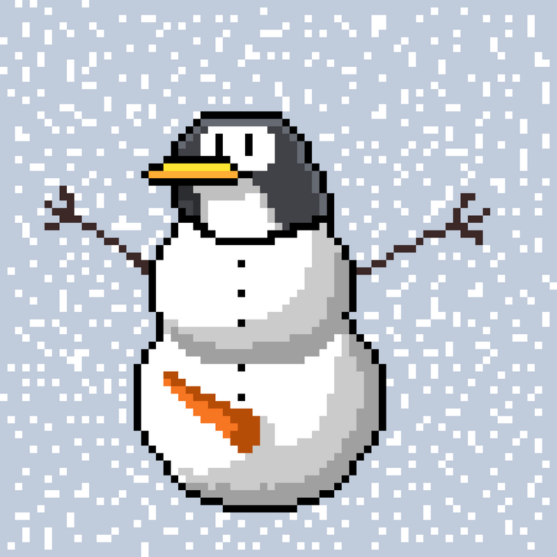 Nft Penguin #146 of 174 pixelated 