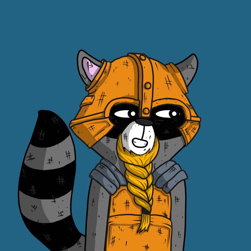 Nft 002 Vikings Racoon