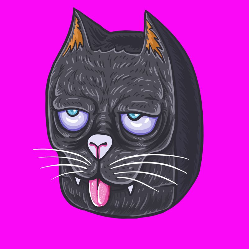 Nft Black Cat - Totem #027