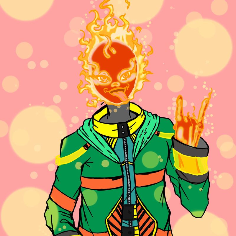 Nft Flamehead Gangster #2