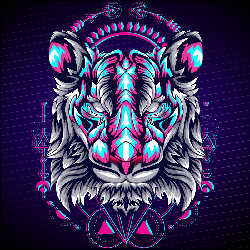 Nft Tiger Cyber Punk