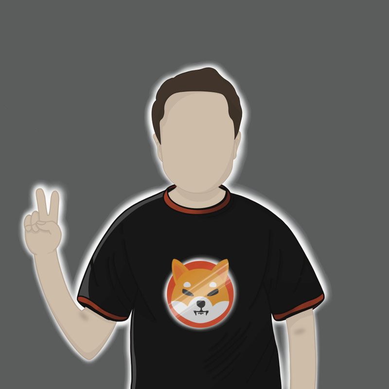 Nft Elon Musk in a Shiba T-shirt