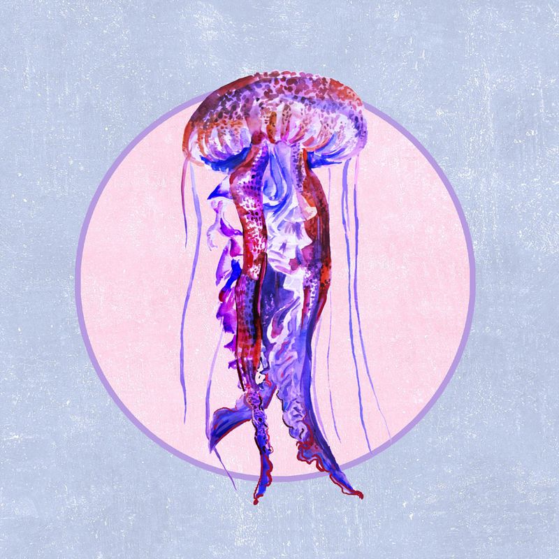 Nft Light plum jellyfish