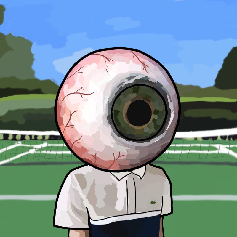 Nft Eyeball #6 White Polo L