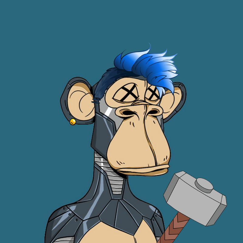 Nft Bored Ape Blue Hair Thor #2