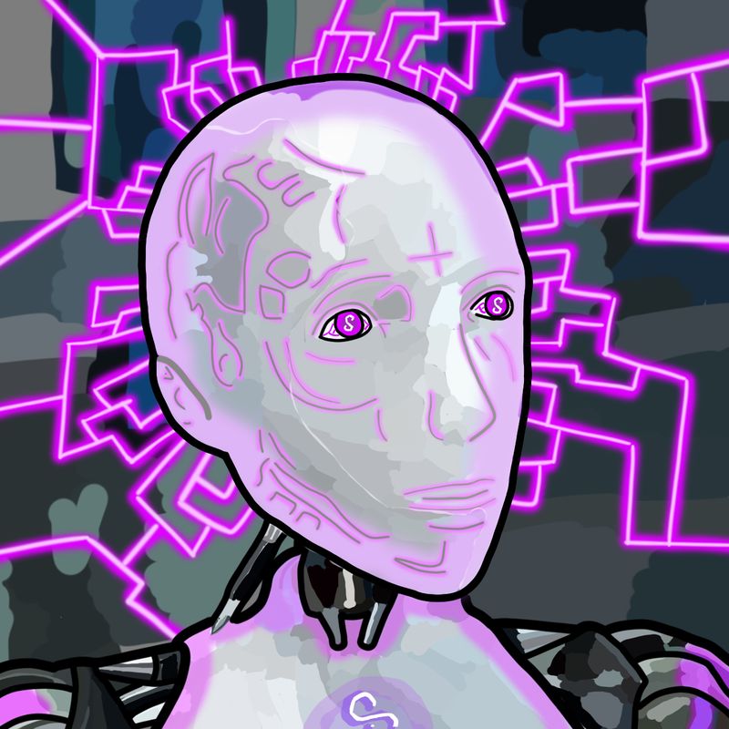 Nft I,Cryptobot #5 Polygon Power