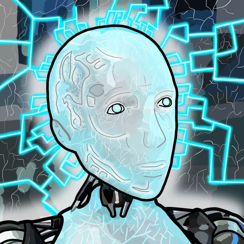 Nft I,Cryptobot #8 Ice Cold 