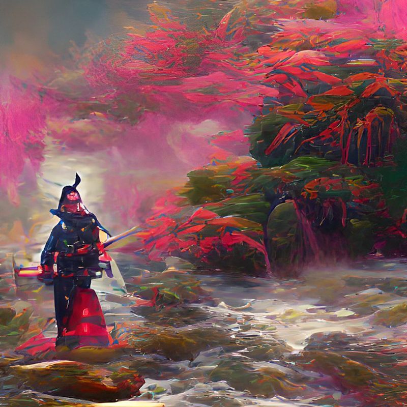 Nft Samurai by the River