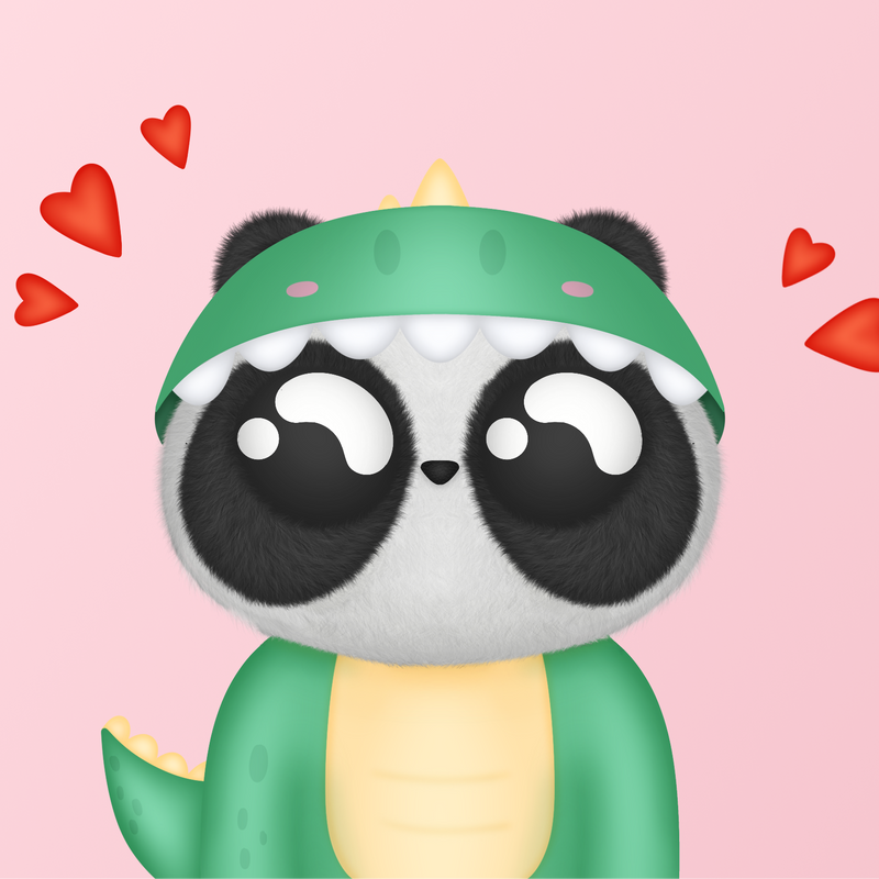Nft Valentine’s Cute Panda 