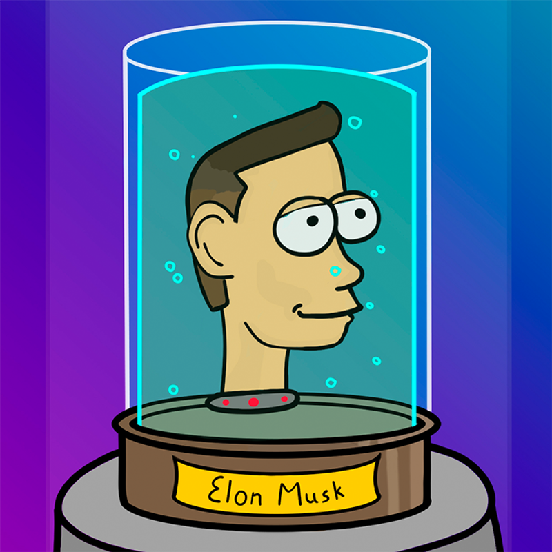 Nft Head #3 Elon Musk