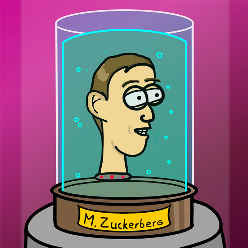 Nft Head #4 Mark Zuckerberg