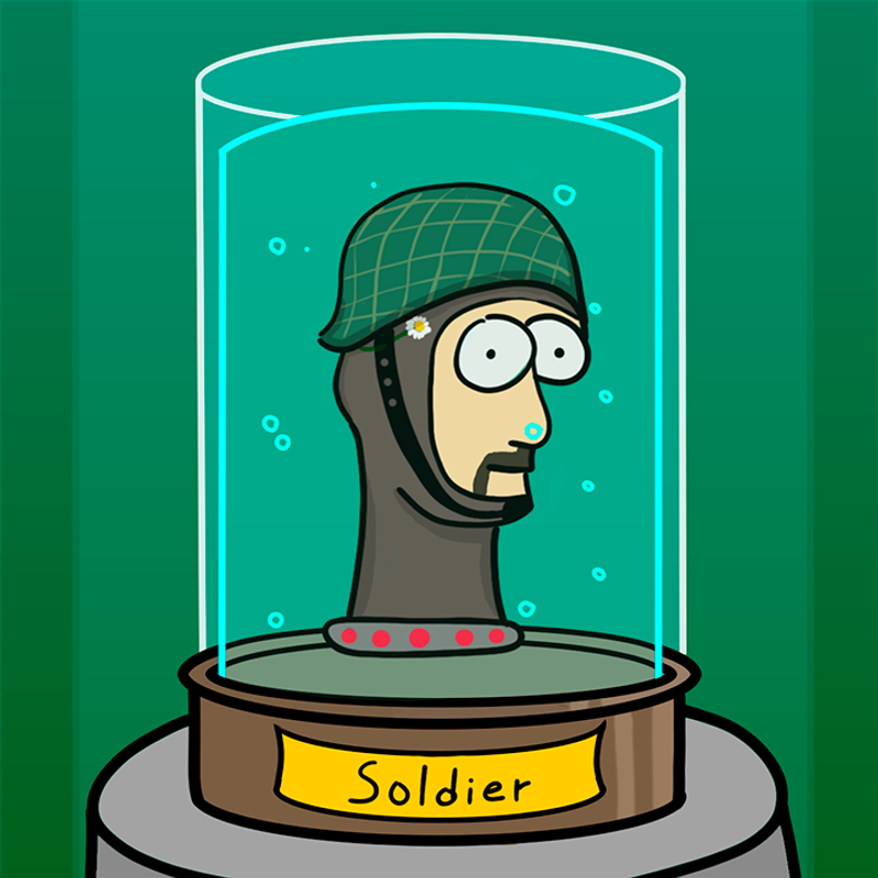 Nft Head #12 Soldier
