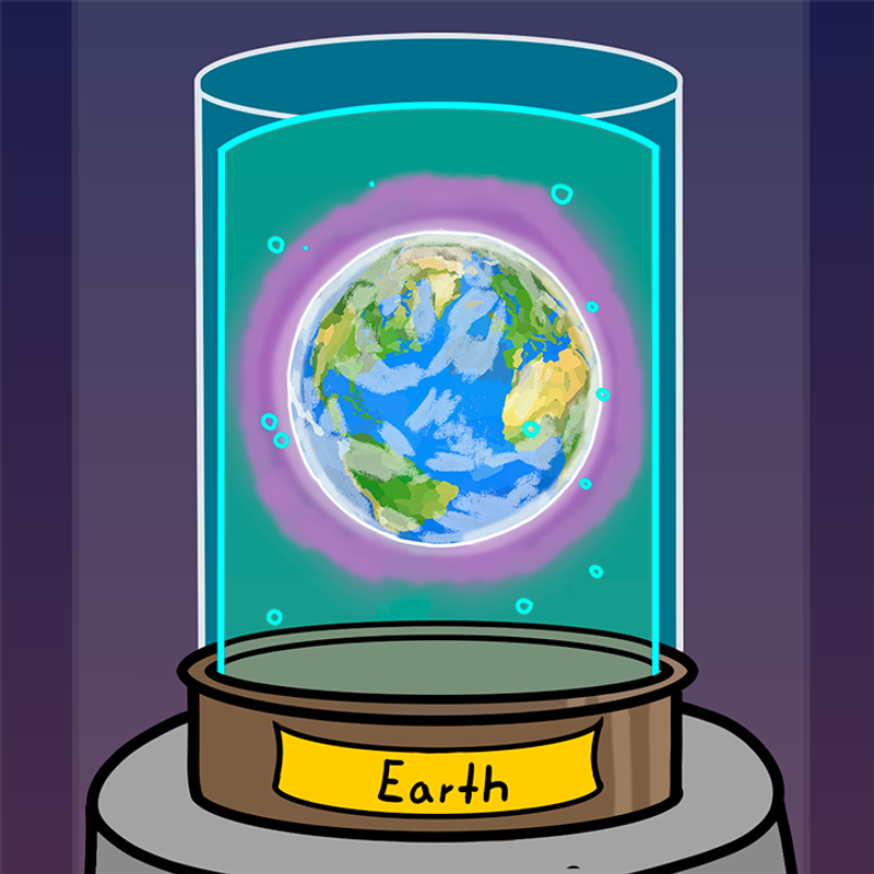 Nft Head #16 Earth (Old art 1/3)