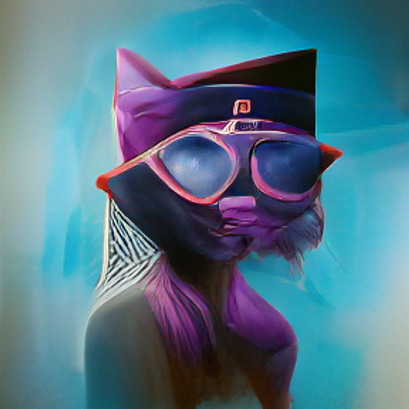 Nft Captain Purple Cat