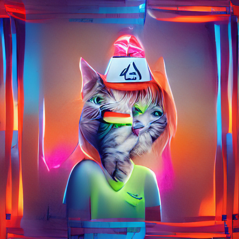 Nft Neon Cat