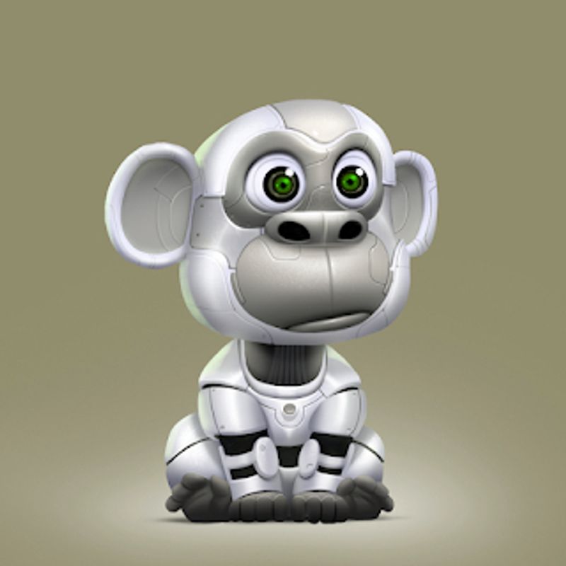 Nft Chibi Robot Ape