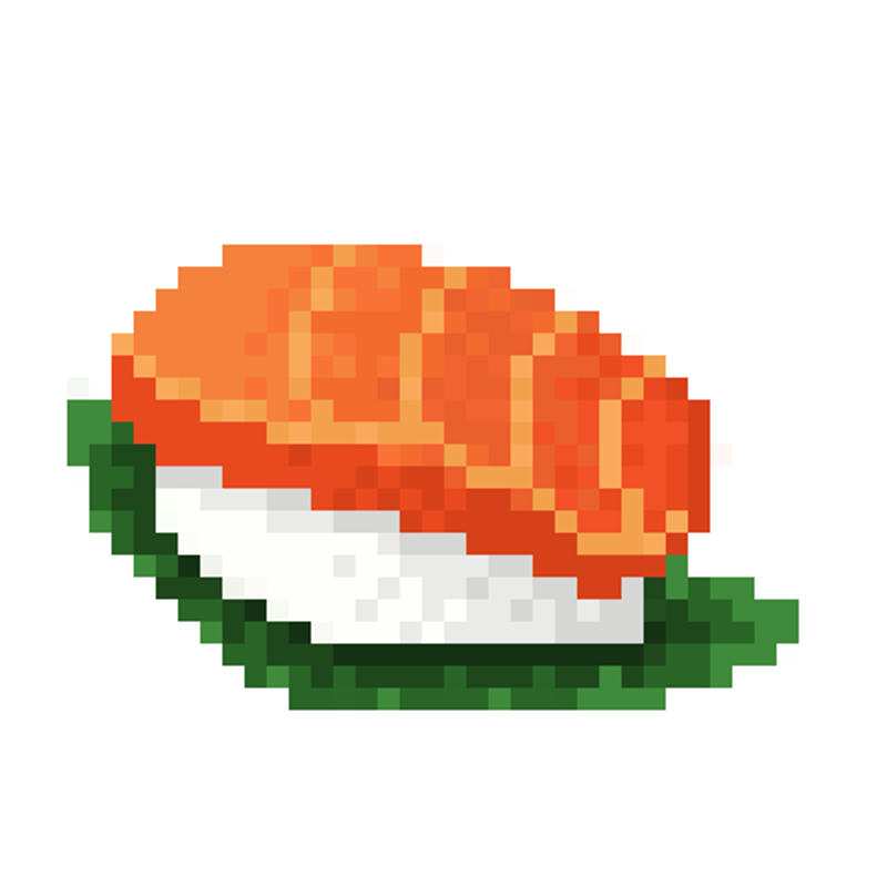 Nft Pixel Sushi -Salmon Nigiri 1/1