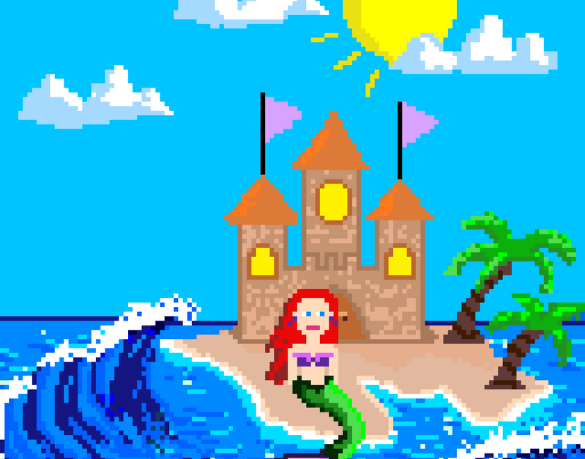 Nft Mermaid & Sand Castle 