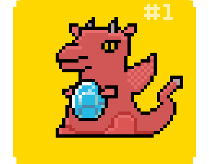Nft Red Dragon (Gold) #1