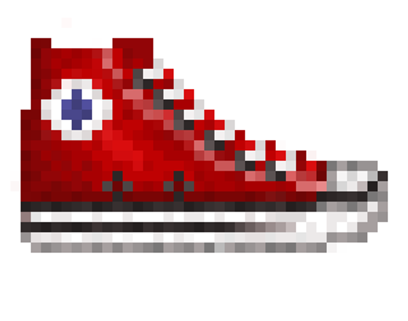 Nft Red Pixel High Tops #01