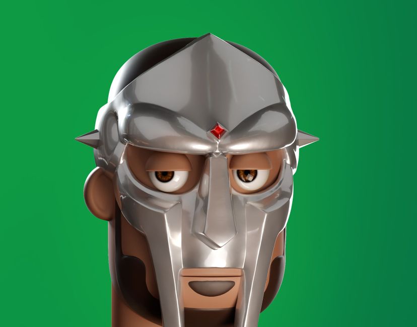 Nft 3D RapPunk #08 - MF Doom