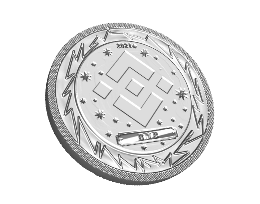 Nft Silver coin - BNB 1 of 5